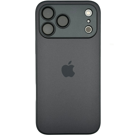 HUSE IPHONE - Husa iPhone 17 Pro, AG Glass MagSafe, Sticla si Silicon cu Protectie Lentile Camera, Negru Grafit - Mat