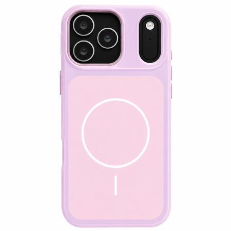 IPHONE 17 PRO - Husa iPhone 17 Pro, Anti-Scratch Protective Back Cover 2-in-1 Matte Pure Color, MagSafe, Purple