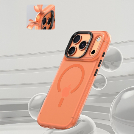 Husa iPhone 17 Pro, Benks MagSafe, Camera Control, Lucid Armor Anti-Fingerprint, Orange [3]