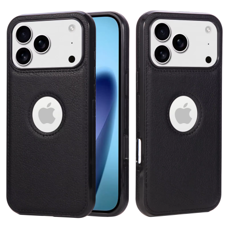 Husa iPhone 16E/ 17E, Business din Piele, Black [1]