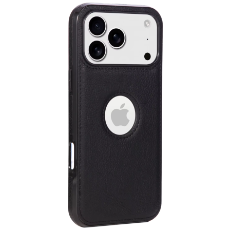 Husa iPhone 17 Pro Max, Business din Piele, Black [2]