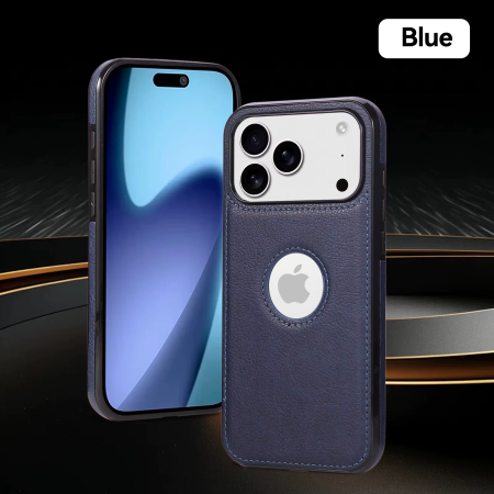 Husa iPhone 17 Pro Max, Business din Piele, Blue [9]