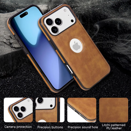 Husa iPhone 16E/ 17E, Business din Piele, Brown [5]