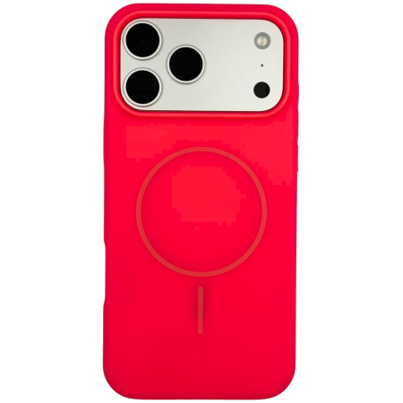 IPHONE 17 PRO MAX - Husa iPhone 17 Pro Max din Silicon cu Microfibra la Interior si MagSafe, Dragon Fruit