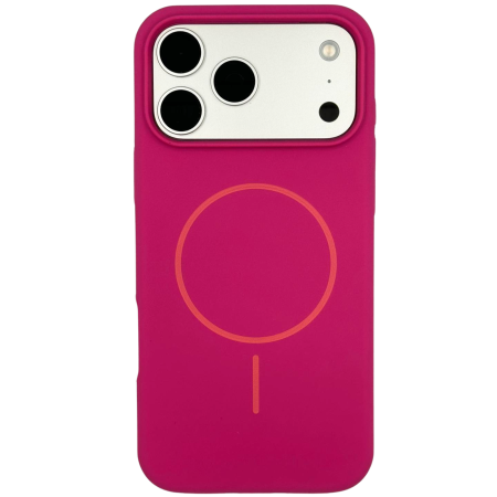 IPHONE 17 PRO - Husa iPhone 17 Pro din Silicon cu Microfibra la Interior si MagSafe, Purple