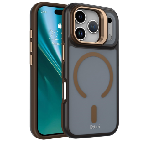 IPHONE 17 PRO - Husa iPhone 17 Pro, Etteri Morning Fog MagSafe, Brown