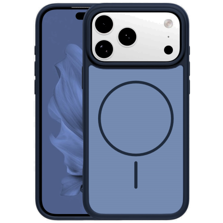 IPHONE 17 PRO - Husa iPhone 17 Pro, Frame Thin MagSafe, Deep Blue