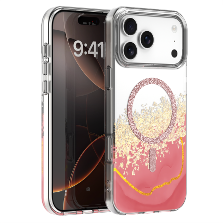 IPHONE 18 PRO MAX - Husa iPhone 17 Pro Max/ 18 Pro Max, Epoxy MagSafe, Pink