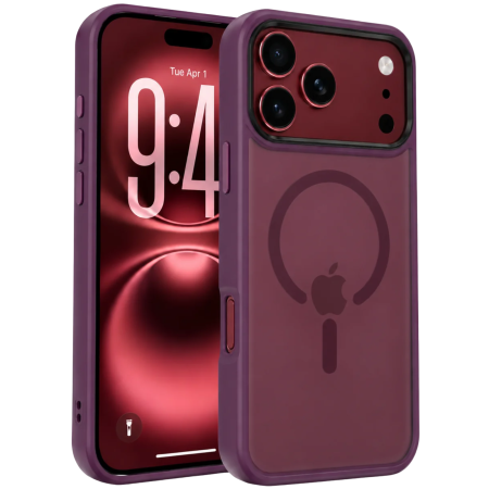 Husa iPhone 17 Pro Max/ 18 Pro Max, Tactical MagForce Hyperstealth, Burgundy Smoke