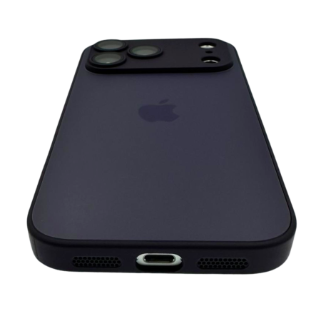 Husa iPhone 17 Pro Max, AG Glass MagSafe, Sticla si Silicon cu Protectie Lentile Camera, Deep Purple - Mat [3]