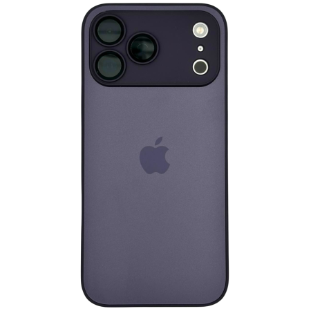 IPHONE 17 PRO MAX - Husa iPhone 17 Pro Max, AG Glass MagSafe, Sticla si Silicon cu Protectie Lentile Camera, Deep Purple - Mat