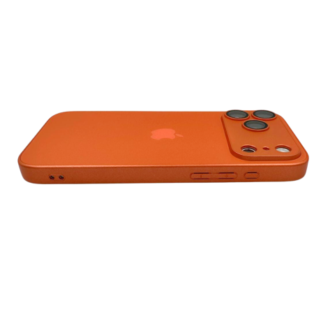 Husa iPhone 17 Pro Max, AG Glass MagSafe, Sticla si Silicon cu Protectie Lentile Camera, Orange - Mat [3]