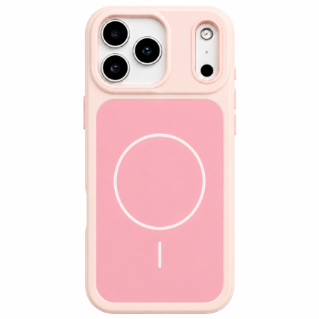 IPHONE 17 PRO MAX - Husa iPhone 17 Pro Max, Anti-Scratch Protective Back Cover 2-in-1 Matte Pure Color, MagSafe, Pink