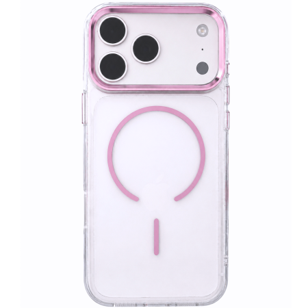 IPHONE 17 PRO MAX - Husa iPhone 17 Pro Max, Clear Crystal Pink, Magsafe