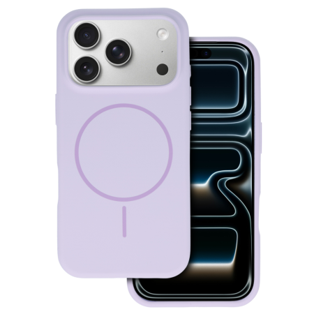 IPHONE 17 PRO MAX - Husa iPhone 17 Pro Max din Silicon cu Microfibra la Interior si MagSafe, Lila