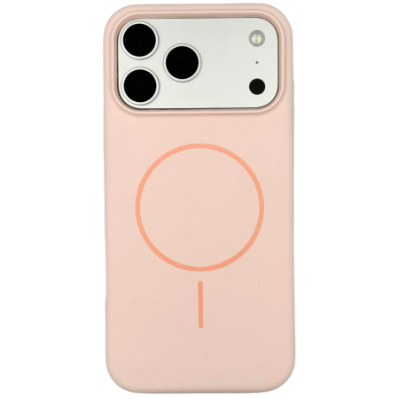 IPHONE 17 PRO MAX - Husa iPhone 17 Pro Max din Silicon cu Microfibra la Interior si MagSafe, Pink