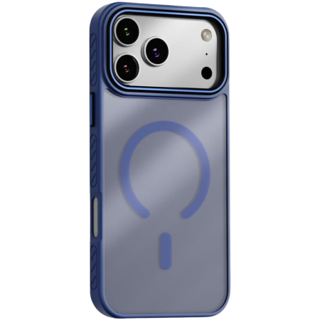IPHONE 17 PRO MAX - Husa iPhone 17 Pro Max, ShockProof, Frosted Mate, Non-Slip, Navy Blue