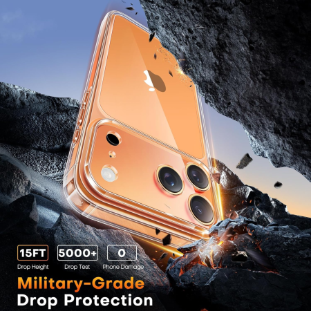 Husa iPhone 17 Pro Max, Slim Luxury Transparenta Full Protection [10]