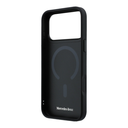 Husa iPhone 17 Pro, Mercedes PU Leather 3D MagSafe, Black [5]