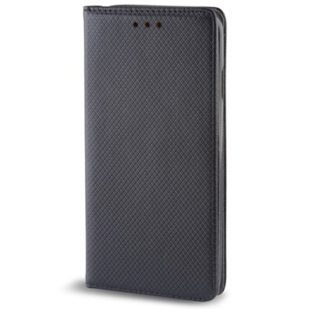 IPHONE 17 PRO - Husa iPhone 17 Pro, Piele Tip Carte Smart Magnet, Black