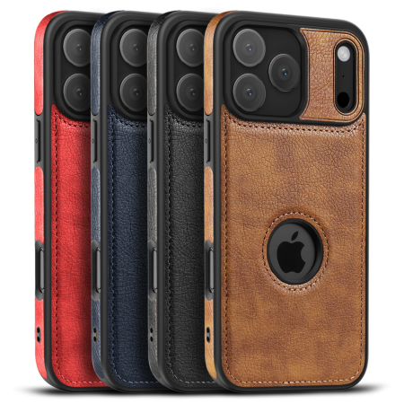 Husă iPhone 17 Pro, Premium Leather Business, Protecție Șocuri - Aderență și Anti-Amprente, Brown [6]