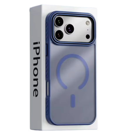 Husa iPhone 17 Pro, ShockProof, Frosted Mate, Non-Slip, Navy Blue [1]