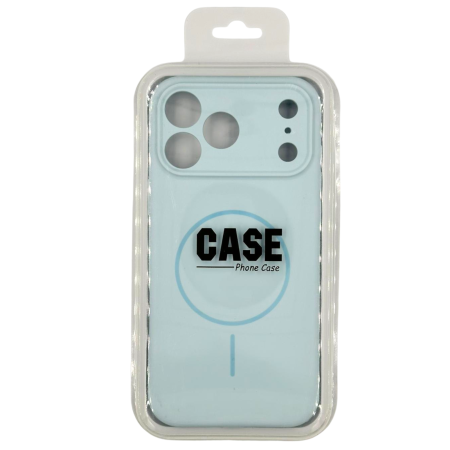 Husa iPhone 17 Pro Max, Silicon cu Protectie Camera, Microfibra la Interior si MagSafe, Baby Blue [5]