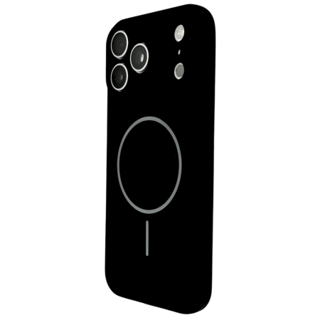 Husa iPhone 17 Pro, Silicon cu Protectie Camera, Microfibra la Interior si MagSafe, Black [2]