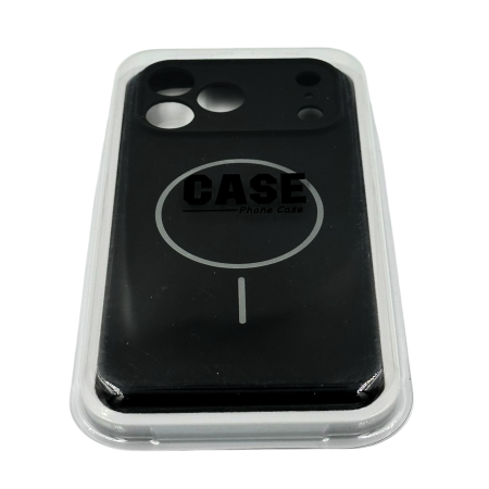 Husa iPhone 17 Pro, Silicon cu Protectie Camera, Microfibra la Interior si MagSafe, Black [6]