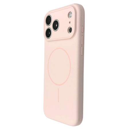 Husa iPhone 17 Pro Max, Silicon cu Protectie Camera, Microfibra la Interior si MagSafe, Pink [2]
