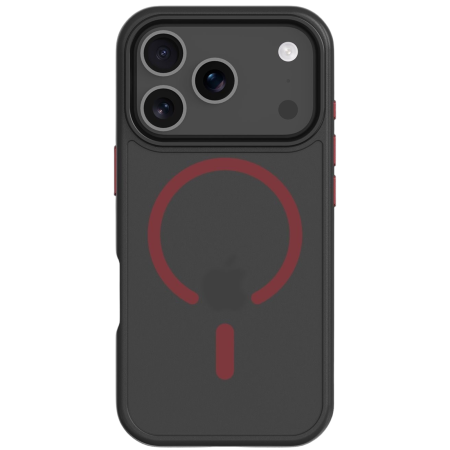 IPHONE 17 PRO - Husa iPhone 17 Pro, Tactical MagForce Hyperstealth, Black / Red