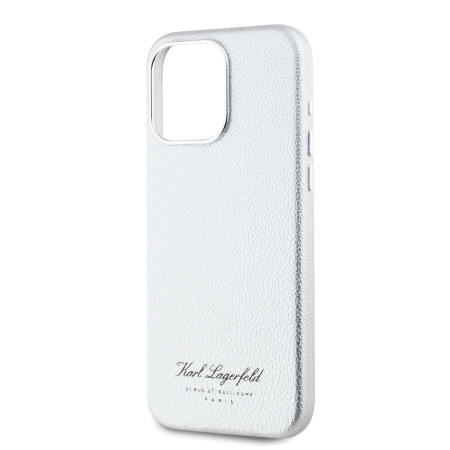 Husa Karl Lagerfeld Grained PU Hotel RSG pentru iPhone 15 Pro Max, Grey [3]