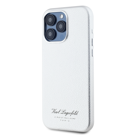 Husa Karl Lagerfeld Grained PU Hotel RSG pentru iPhone 15 Pro Max, Grey [2]