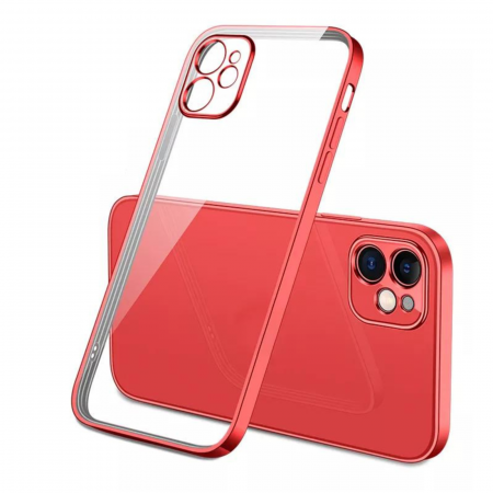Husa Luxury cu Margini Color pentru iPhone 11 Pro Max, Red [1]