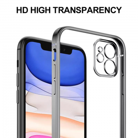 Husa Luxury cu Margini Color pentru iPhone 14, Red [2]