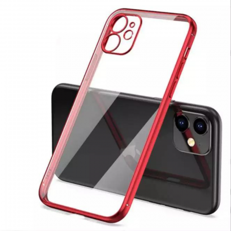 IPHONE 14 - Husa Luxury cu Margini Color pentru iPhone 14, Red