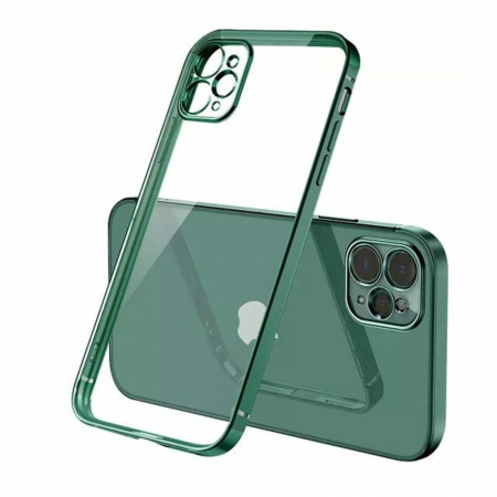 IPHONE 14 PRO MAX - Husa Luxury cu Margini Color pentru iPhone 14 Pro Max, Dark-Green