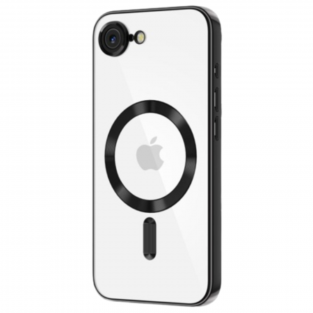 HUSE IPHONE - Husa Luxury MagSafe cu Protectie Lentile Camera si Anti-Shock pentru iPhone 16 E, Black