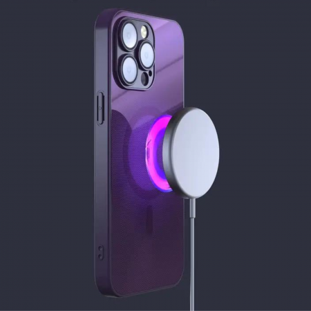 Husa iPhone 16 Plus, MagSafe AG Glass Shockproof - Protectie Camera - Verde Mat [7]