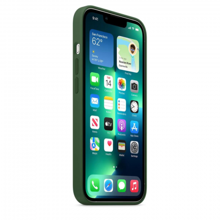 Husa MagSafe de Silicon pentru Iphone 13 Pro, Clover [4]