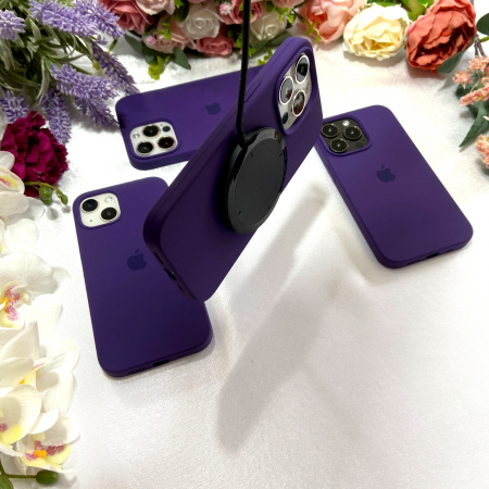 Husa MagSafe de Silicon pentru Iphone 13 Pro Max, Mov [3]