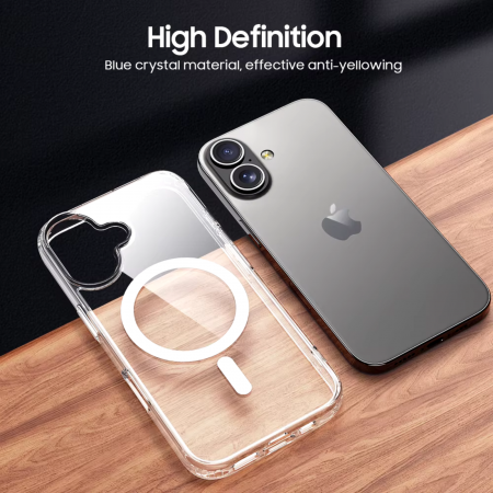 Husa MagSafe Transparenta pentru iPhone 16 Plus [3]