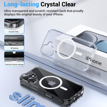 Husa MagSafe Transparenta pentru iPhone 17 [4]