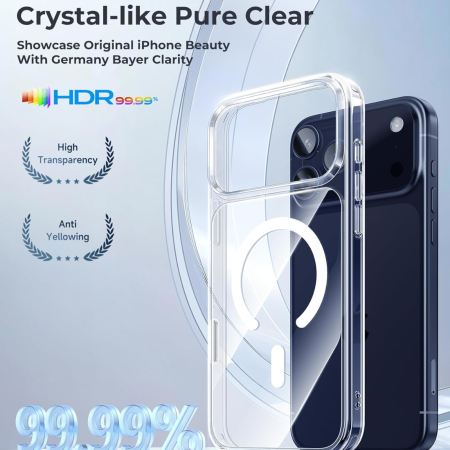Husa MagSafe Transparenta pentru iPhone 17 Pro Max [7]
