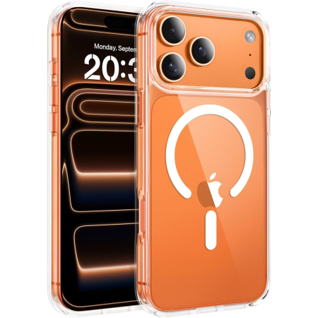 IPHONE 17 PRO MAX - Husa MagSafe Transparenta pentru iPhone 17 Pro Max