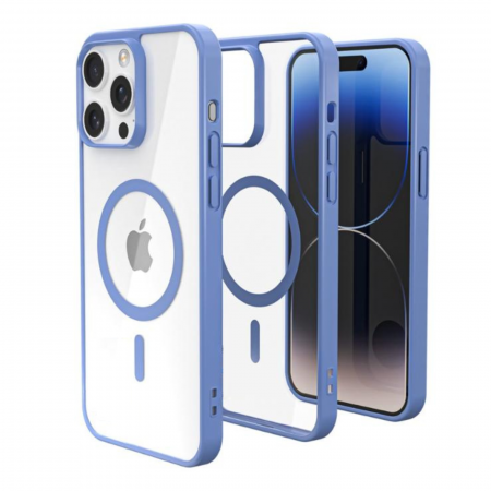 Husa pentru iPhone 16 Pro, Crystal Clear MagSafe, Sierra Blue [1]