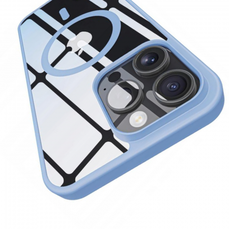 Husa pentru iPhone 13, Crystal Clear MagSafe, Sierra Blue [3]
