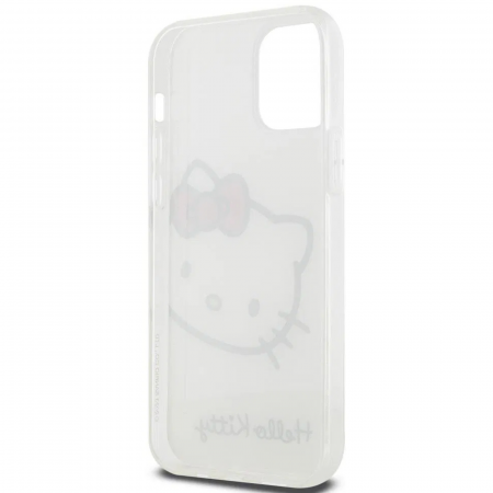 Husa pentru iPhone 13 Pro Hello Kitty IML Head Logo Case, White [4]