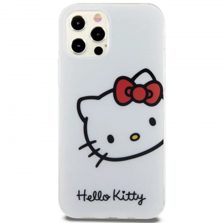HUSE IPHONE - Husa pentru iPhone 13 Pro Hello Kitty IML Head Logo Case, White