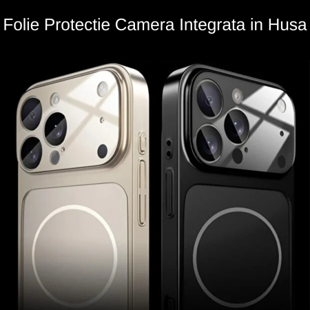 Husa pentru iPhone 15 Pro, AG Glass Mata MagSafe Slim Full Camera Protect - Convert to 17-18 Series, Orange [12]
